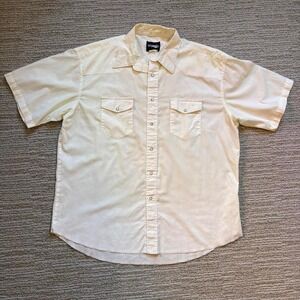 Wrangler vintage‎ short sleeve shirt button up western ranch wear men's XL rodeo
